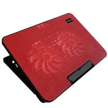 Load image into Gallery viewer, N99 USB Dual Fan Hollow Carved Design Heat Dissipation Laptop Cooling Pad, N99