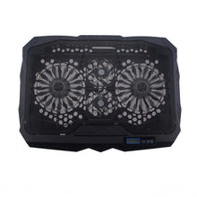 Load image into Gallery viewer, S18 Aluminum Four Fans Gaming Laptop Cooling Pad Foldable Holder with Wind Speed Display, S18