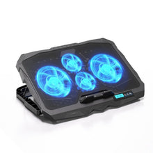 Load image into Gallery viewer, S18 Aluminum Four Fans Gaming Laptop Cooling Pad Foldable Holder with Wind Speed Display, S18