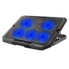 Load image into Gallery viewer, X5 Game Work Mute 5-Fan 7-Gear Adjustable Height Laptop Cooling Stand, X5
