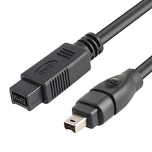 Load image into Gallery viewer, JUNSUNMAY FireWire High Speed Premium DV 800 9 Pin Male To FireWire 400 4 Pin Male IEEE 1394 Cable, 1.8m, 3m, 4.5m