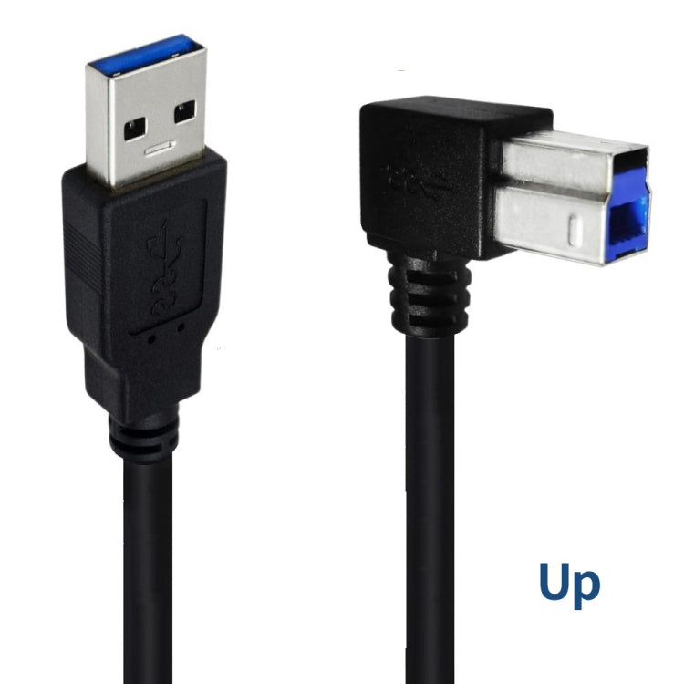 JUNSUNMAY USB 3.0 A Male to USB 3.0 B Male Adapter Cable Cord 1.6ft/0.5M for Docking Station, External Hard Drivers, Scanner, Printer and More, Up, Down, Left, Right