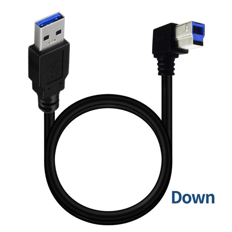 JUNSUNMAY USB 3.0 A Male to USB 3.0 B Male Adapter Cable Cord 1.6ft/0.5M for Docking Station, External Hard Drivers, Scanner, Printer and More, Up, Down, Left, Right