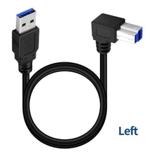 Load image into Gallery viewer, JUNSUNMAY USB 3.0 A Male to USB 3.0 B Male Adapter Cable Cord 1.6ft/0.5M for Docking Station, External Hard Drivers, Scanner, Printer and More, Up, Down, Left, Right