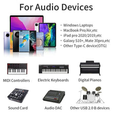 Load image into Gallery viewer, JUNSUNMAY USB Type-C Female to Male USB 2.0 Type-B Adapter Converter Connector for Printers Scanner Electric Piano, 1pc, 2pcs