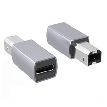 Load image into Gallery viewer, JUNSUNMAY USB Type-C Female to Male USB 2.0 Type-B Adapter Converter Connector for Printers Scanner Electric Piano, 1pc, 2pcs