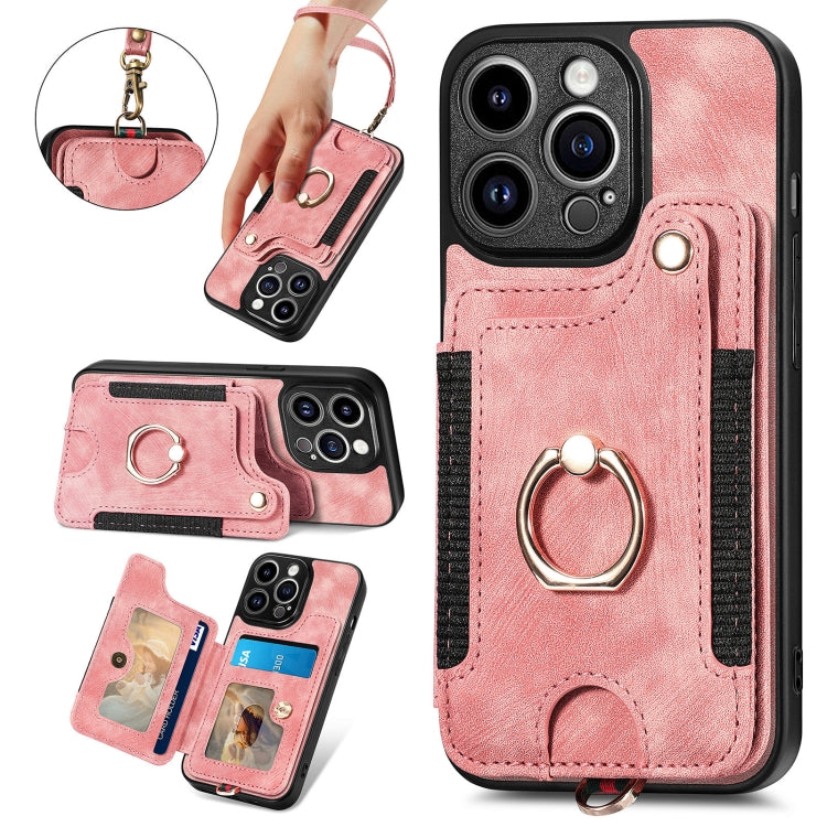 Retro Skin-feel Ring Multi-card Wallet Phone Case, For iPhone 14, For iPhone 14 Pro, For iPhone 14 Plus, For iPhone 14 Pro Max, For iPhone 13, For iPhone 13 Pro, For iPhone 13 Pro Max, For iPhone 13 mini