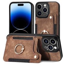 Load image into Gallery viewer, Retro Skin-feel Ring Multi-card Wallet Phone Case, For iPhone 14, For iPhone 14 Pro, For iPhone 14 Plus, For iPhone 14 Pro Max, For iPhone 13, For iPhone 13 Pro, For iPhone 13 Pro Max, For iPhone 13 mini
