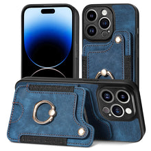 Load image into Gallery viewer, Retro Skin-feel Ring Multi-card Wallet Phone Case, For iPhone 14, For iPhone 14 Pro, For iPhone 14 Plus, For iPhone 14 Pro Max, For iPhone 13, For iPhone 13 Pro, For iPhone 13 Pro Max, For iPhone 13 mini