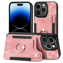 Load image into Gallery viewer, Retro Skin-feel Ring Multi-card Wallet Phone Case, For iPhone 14, For iPhone 14 Pro, For iPhone 14 Plus, For iPhone 14 Pro Max, For iPhone 13, For iPhone 13 Pro, For iPhone 13 Pro Max, For iPhone 13 mini