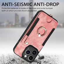 Load image into Gallery viewer, Retro Skin-feel Ring Multi-card Wallet Phone Case, For iPhone 12 mini, For iPhone 12, For iPhone 12 Pro, For iPhone 12 Pro Max, For iPhone 11, For iPhone 11 Pro, For iPhone 11 Pro Max, For iPhone X / XS