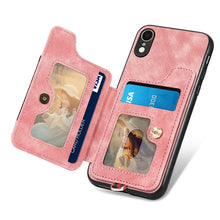Load image into Gallery viewer, Retro Skin-feel Ring Multi-card Wallet Phone Case, For iPhone XR, For iPhone XS Max, For iPhone SE 2022 / SE 2020, For iPhone 7 Plus / 8 Plus