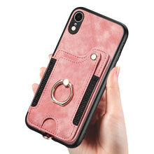 Load image into Gallery viewer, Retro Skin-feel Ring Multi-card Wallet Phone Case, For iPhone XR, For iPhone XS Max, For iPhone SE 2022 / SE 2020, For iPhone 7 Plus / 8 Plus