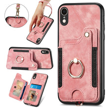 Load image into Gallery viewer, Retro Skin-feel Ring Multi-card Wallet Phone Case, For iPhone XR, For iPhone XS Max, For iPhone SE 2022 / SE 2020, For iPhone 7 Plus / 8 Plus