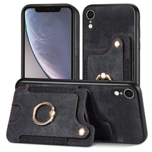Load image into Gallery viewer, Retro Skin-feel Ring Multi-card Wallet Phone Case, For iPhone XR, For iPhone XS Max, For iPhone SE 2022 / SE 2020, For iPhone 7 Plus / 8 Plus
