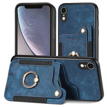 Load image into Gallery viewer, Retro Skin-feel Ring Multi-card Wallet Phone Case, For iPhone XR, For iPhone XS Max, For iPhone SE 2022 / SE 2020, For iPhone 7 Plus / 8 Plus