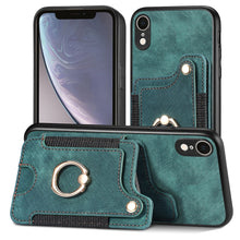 Load image into Gallery viewer, Retro Skin-feel Ring Multi-card Wallet Phone Case, For iPhone XR, For iPhone XS Max, For iPhone SE 2022 / SE 2020, For iPhone 7 Plus / 8 Plus