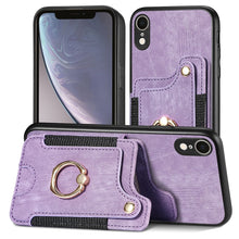 Load image into Gallery viewer, Retro Skin-feel Ring Multi-card Wallet Phone Case, For iPhone XR, For iPhone XS Max, For iPhone SE 2022 / SE 2020, For iPhone 7 Plus / 8 Plus