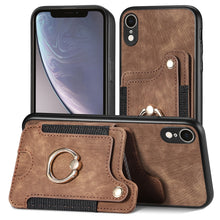 Load image into Gallery viewer, Retro Skin-feel Ring Multi-card Wallet Phone Case, For iPhone XR, For iPhone XS Max, For iPhone SE 2022 / SE 2020, For iPhone 7 Plus / 8 Plus
