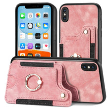 Load image into Gallery viewer, Retro Skin-feel Ring Multi-card Wallet Phone Case, For iPhone XR, For iPhone XS Max, For iPhone SE 2022 / SE 2020, For iPhone 7 Plus / 8 Plus