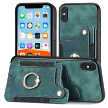 Load image into Gallery viewer, Retro Skin-feel Ring Multi-card Wallet Phone Case, For iPhone XR, For iPhone XS Max, For iPhone SE 2022 / SE 2020, For iPhone 7 Plus / 8 Plus