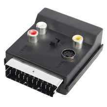 Load image into Gallery viewer, JUNSUNMAY 21 Pin Scart Male to Female S-Video 3 RCA Adapter Switchable in Out Audio Converter