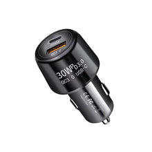 Load image into Gallery viewer, P29 48W PD30W + QC3.0 18W USB Dual Port Car Charger, P29 (Black), P29 (White)