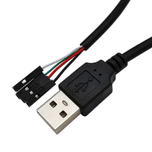 Load image into Gallery viewer, JUNSUNMAY USB 2.0 A to Female 4 Pin Dupont Motherboard Header Adapter Extender Cable, Length: 0.3m, USB Male, USB Female