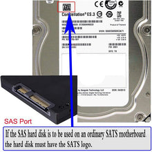 Load image into Gallery viewer, JUNSUNMAY SAS 22 Pin to 7 Pin + 15 Pin SATA Hard Disk Drive Raid Adapter