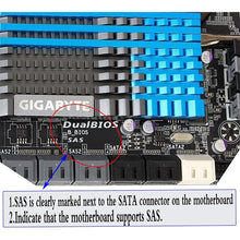 Load image into Gallery viewer, JUNSUNMAY SAS 22 Pin to 7 Pin + 15 Pin SATA Hard Disk Drive Raid Adapter