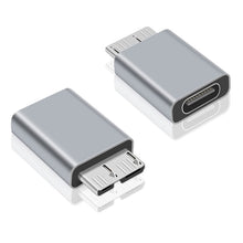 Load image into Gallery viewer, JUNSUNMAY USB-C / Type-C Female to Male USB 3.0 Micro B Adapter Converter, 1 PCS, 2 PCS