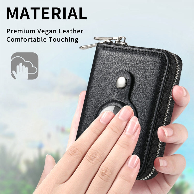 For AirTag 2nd Gen / AirTag 1st Gen Zipper Wallet Protective Cover