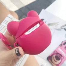 Load image into Gallery viewer, Red Bear Airpods Protective Case Bluetooth Earphone Storage Box Silicone Ring Rope Anti-drop Bag