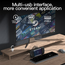Load image into Gallery viewer, V266 For Steam Deck 5 in 1 Bracket Docking Station Charging Base Support 4K/60Hz USB3.0, V266 5 in 1