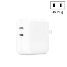 Load image into Gallery viewer, 35W PD3.0 USB-C / Type-C Dual Port Charger for iPhone / iPad Series, US Plug, EU Plug