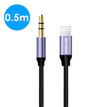 Load image into Gallery viewer, NORTHJO LTM03 8 Pin to 3.5mm Audio AUX Jack Cable, 0.5m, 1m, 1.5m