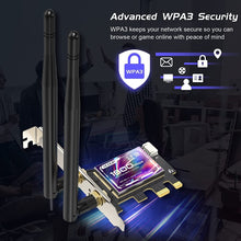 Load image into Gallery viewer, EDUP EP-9658 PCI-E WiFi 6 Card AX1800M Bluetooth 5.2 Adapter for Desktop PC, 2.4GHz/5.8GHz Dual Band Wireless PCI-E Internal Network Card