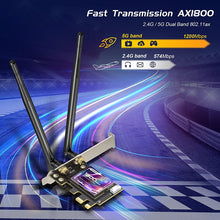Load image into Gallery viewer, EDUP EP-9658 PCI-E WiFi 6 Card AX1800M Bluetooth 5.2 Adapter for Desktop PC, 2.4GHz/5.8GHz Dual Band Wireless PCI-E Internal Network Card