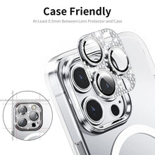 Load image into Gallery viewer, For iPhone 12 Pro Max ENKAY Hat-Prince Blink Diamond Camera Lens Aluminium Alloy Tempered Glass Film, For iPhone 12 Pro Max
