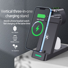 Load image into Gallery viewer, B20 18W 3 in 1 Wireless Charger Stand Charger Dock for iPhone Apple Watch Series, B20 for Apple