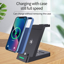 Load image into Gallery viewer, B20 18W 3 in 1 Wireless Charger Stand Charger Dock for iPhone Apple Watch Series, B20 for Apple