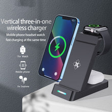 Load image into Gallery viewer, B20A 15W Qi Wireless Charger Charging Stand Compatible for iPhone iWatch Airpods, B20A for Apple