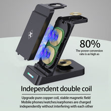 Load image into Gallery viewer, B20A 15W Qi Wireless Charger Charging Stand Compatible for iPhone iWatch Airpods, B20A for Apple
