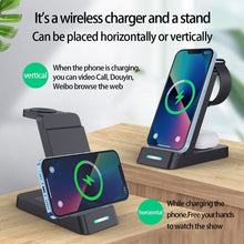 Load image into Gallery viewer, B20A 15W Qi Wireless Charger Charging Stand Compatible for iPhone iWatch Airpods, B20A for Apple