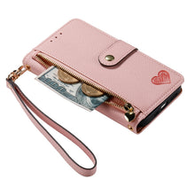 Load image into Gallery viewer, Love Zipper Lanyard Leather Phone Case, For iPhone 14 Pro Max, For iPhone 7 / 8 / SE 2022, For iPhone 13 Pro Max, For iPhone 13 Pro, For iPhone 13, For iPhone 12 / 12 Pro, For iPhone 12 Pro Max, For iPhone 11 Pro Max