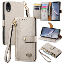 Load image into Gallery viewer, Love Zipper Lanyard Leather Phone Case, For iPhone 11, For iPhone 11 Pro, For iPhone XR, For iPhone XS Max, For iPhone 7 Plus / 8 Plus, For iPhone 6 Plus / 6s Plus, For iPhone 6 / 6s