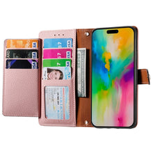 Load image into Gallery viewer, Love Zipper Lanyard Leather Phone Case, For iPhone 16, For iPhone 15 Pro Max, For iPhone 15 Pro, For iPhone 15 Plus, For iPhone 15, For iPhone 14 Plus, For iPhone 14, For iPhone 14 Pro