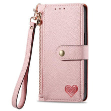 Load image into Gallery viewer, Love Zipper Lanyard Leather Phone Case, For iPhone 17e / 16e, For iPhone 17 Pro Max, For iPhone 17 Pro, For iPhone 17, For iPhone Air, For iPhone 16 Pro Max, For iPhone 16 Pro, For iPhone 16 Plus