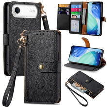 Load image into Gallery viewer, Love Zipper Lanyard Leather Phone Case, For iPhone 17e / 16e, For iPhone 17 Pro Max, For iPhone 17 Pro, For iPhone 17, For iPhone Air, For iPhone 16 Pro Max, For iPhone 16 Pro, For iPhone 16 Plus