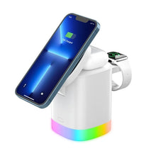 Load image into Gallery viewer, T15 3 in 1 Magnetic Magsafe Wireless Charger Folding Charging Stand For iPhone / iWatch / AirPods